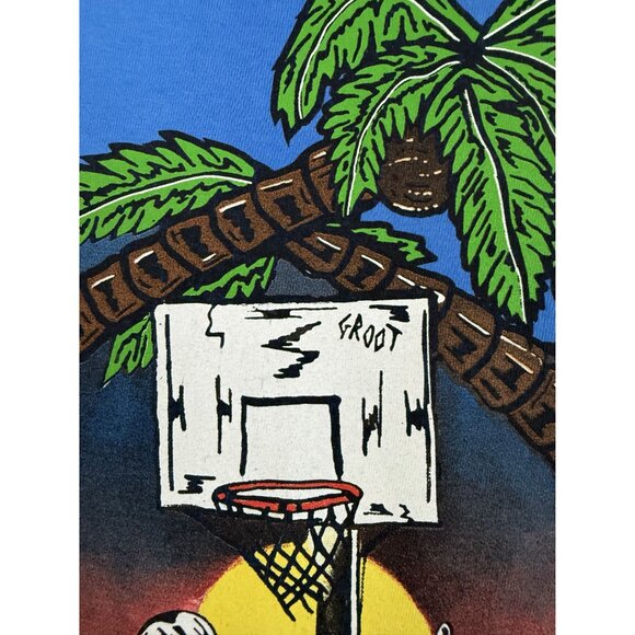 Warren Lotas x Eric Emanuel Shirt Mens Large Miami Pickup Basketball League Blue - Picture 4 of 13